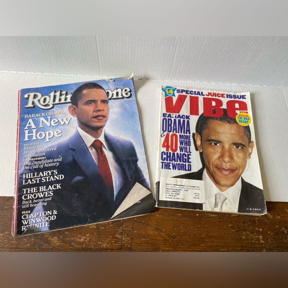 Rolling Stone & VIBE Magazines 2008 Barack Obama Covers